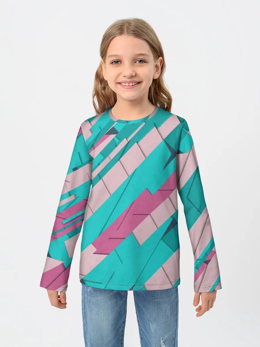 Children's cotton long sleeve shirt