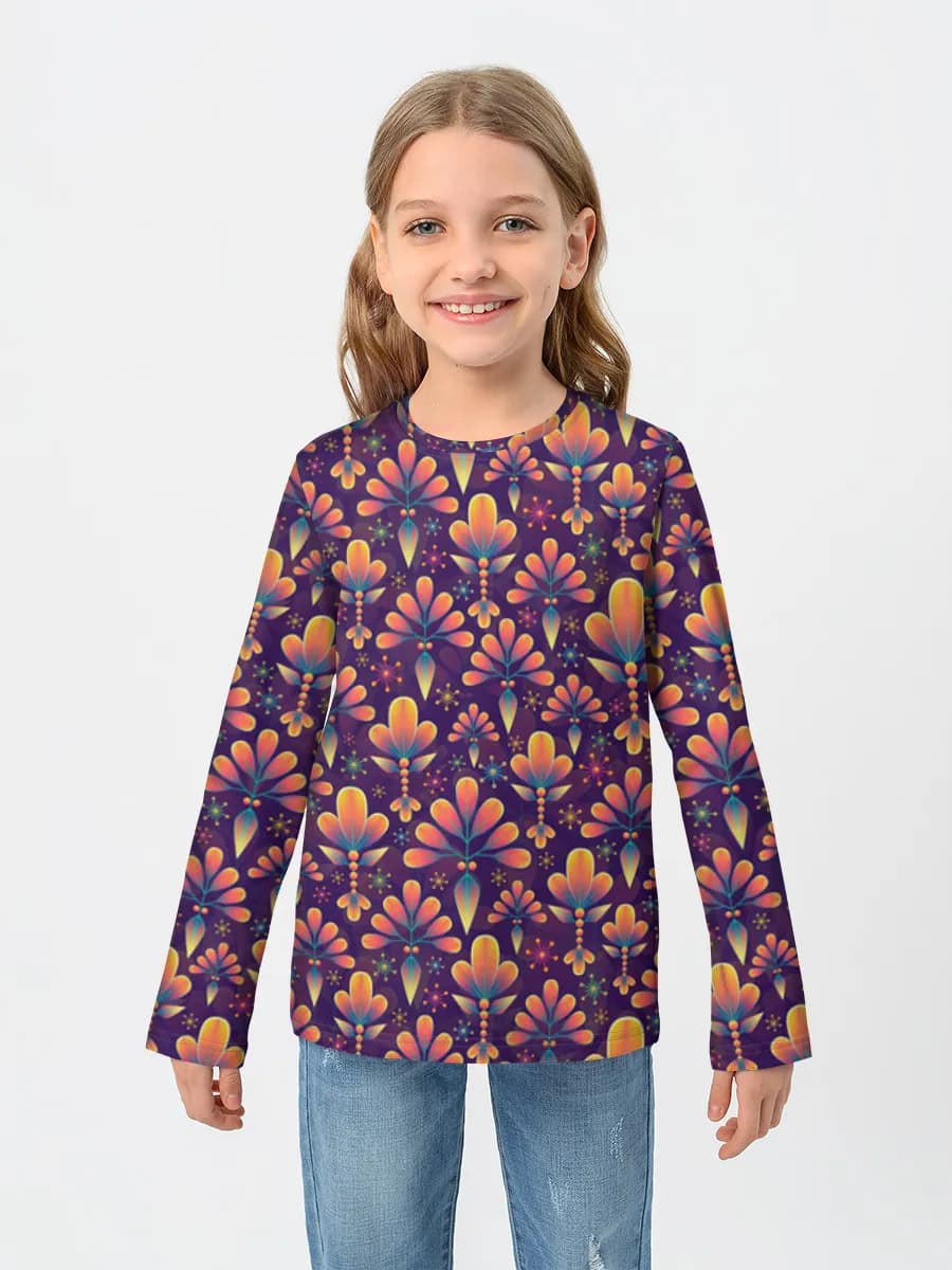 Children's cotton long sleeve shirt