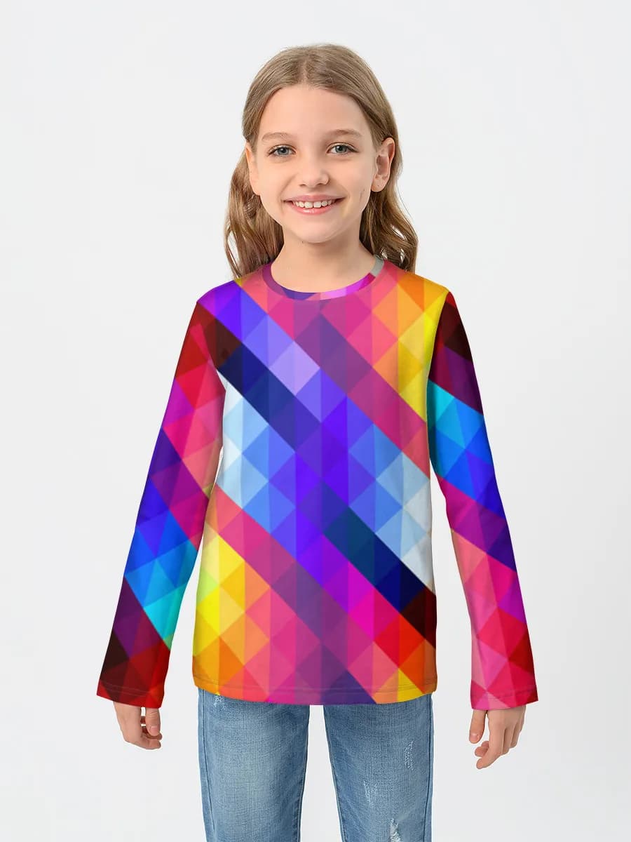 Children's cotton long sleeve shirt