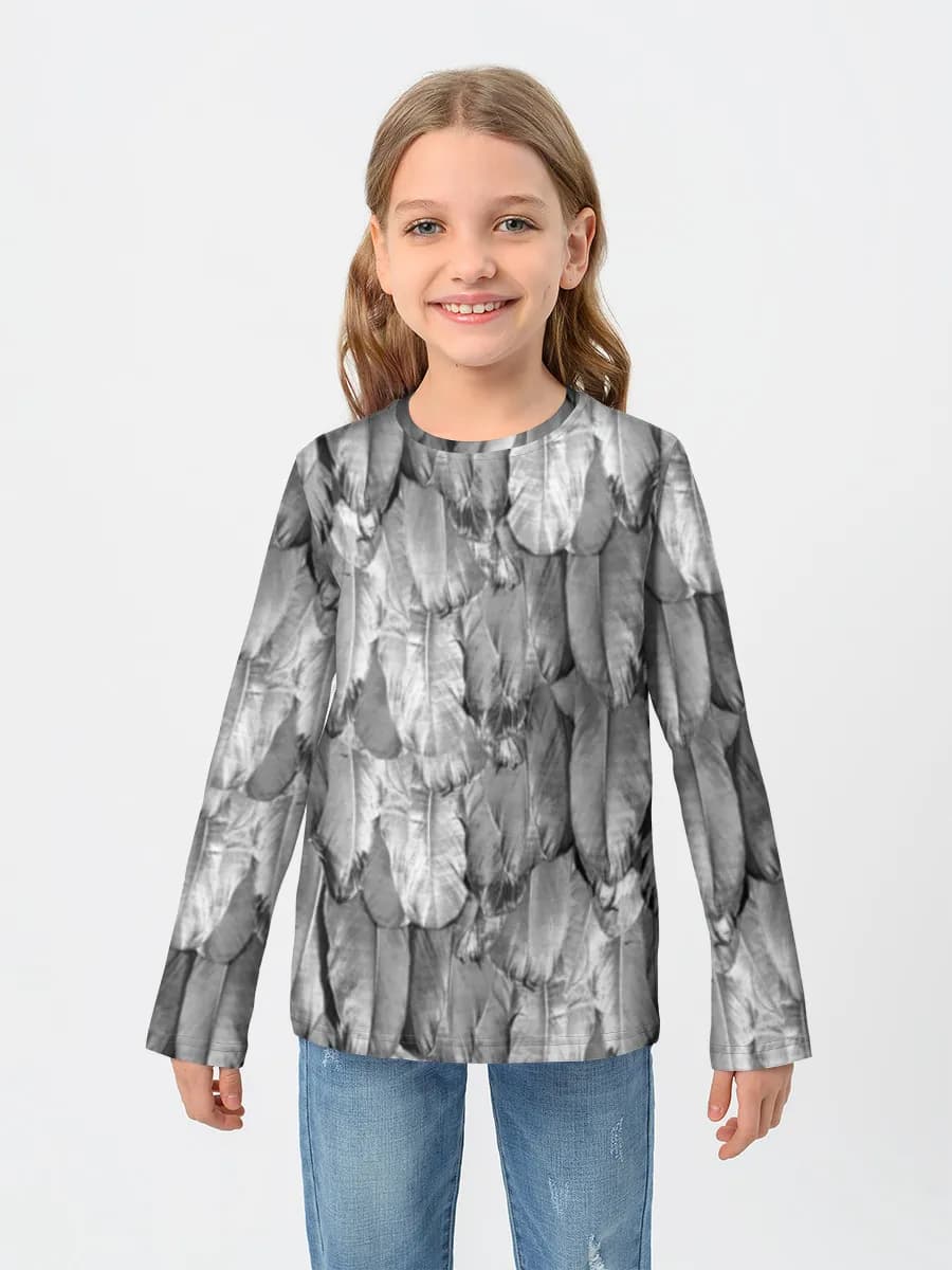 Children's cotton long sleeve shirt