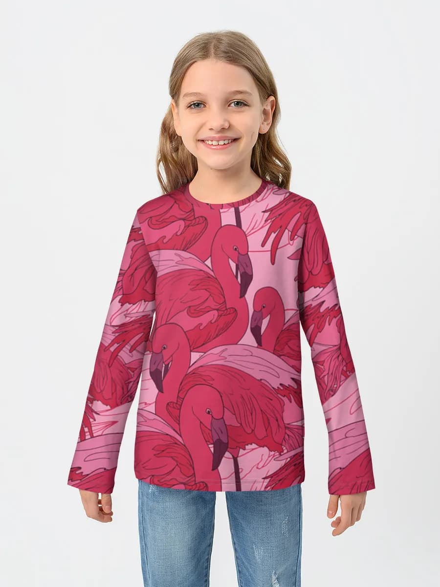Children's cotton long sleeve shirt