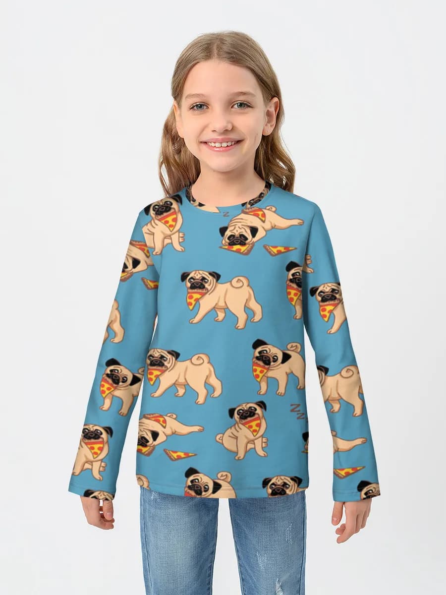 Children's cotton long sleeve shirt