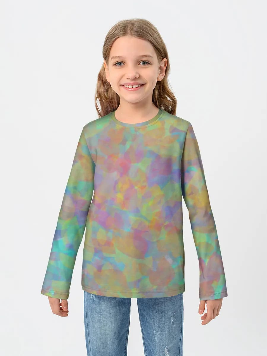 Children's cotton long sleeve shirt