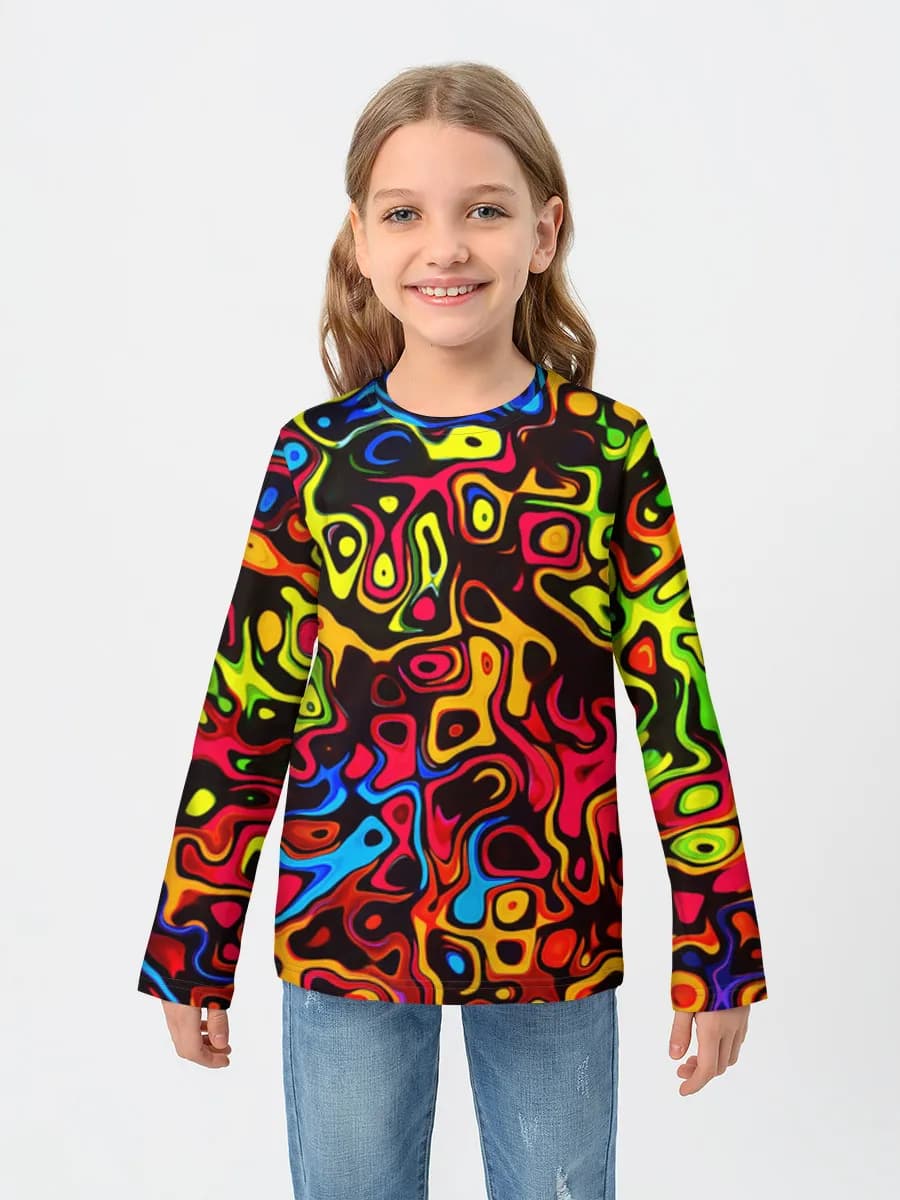 Children's cotton long sleeve shirt