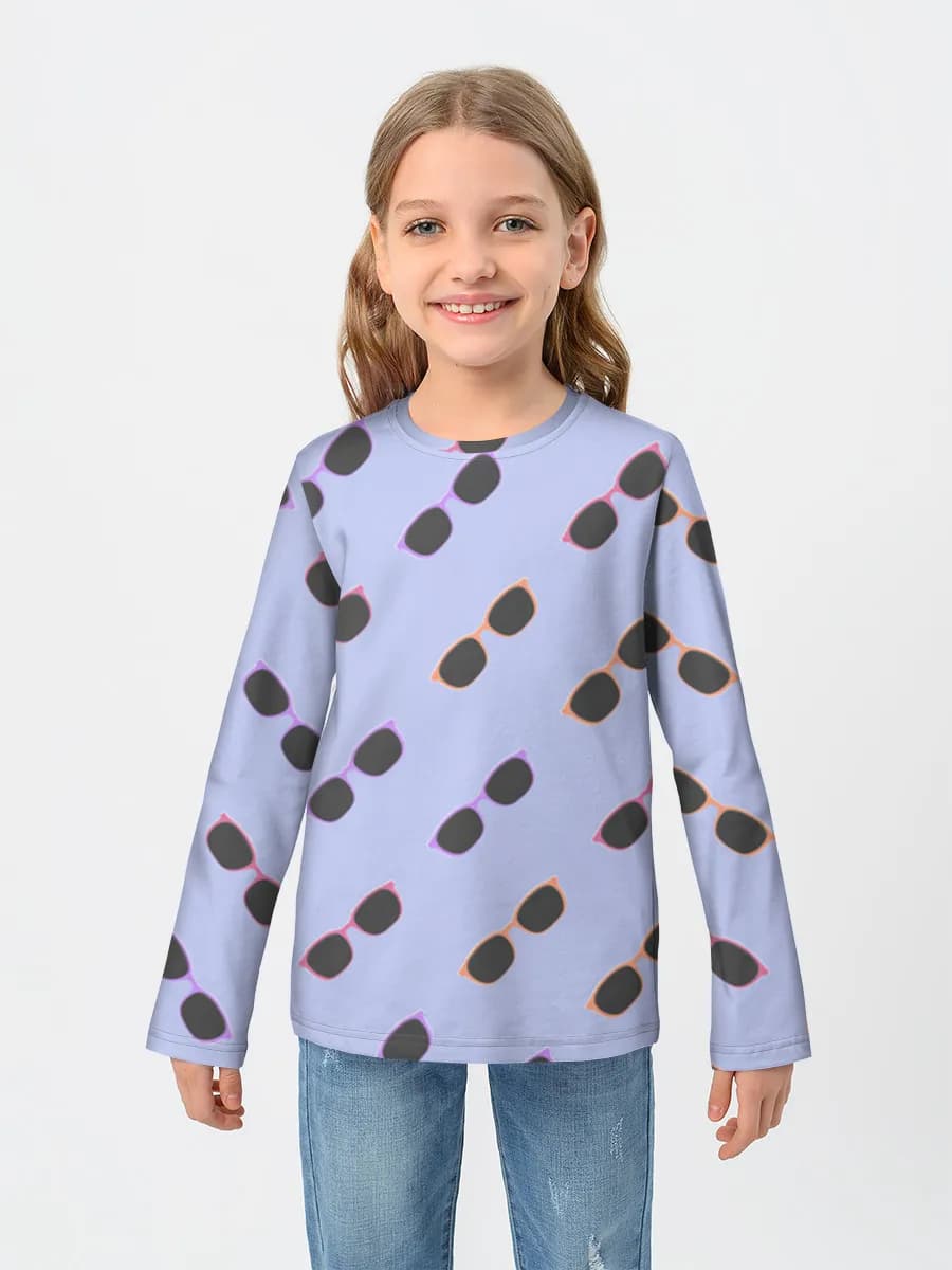Children's cotton long sleeve shirt