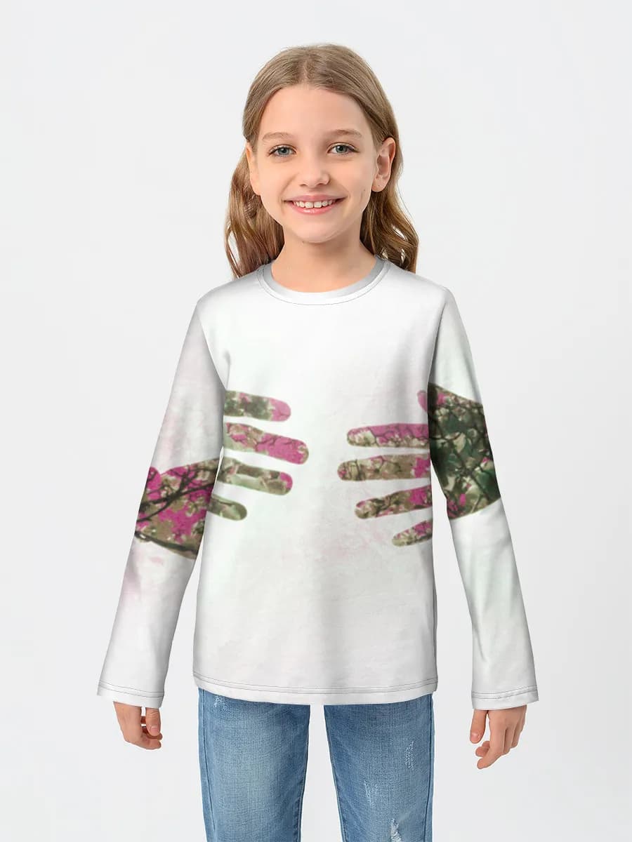 Children's cotton long sleeve shirt