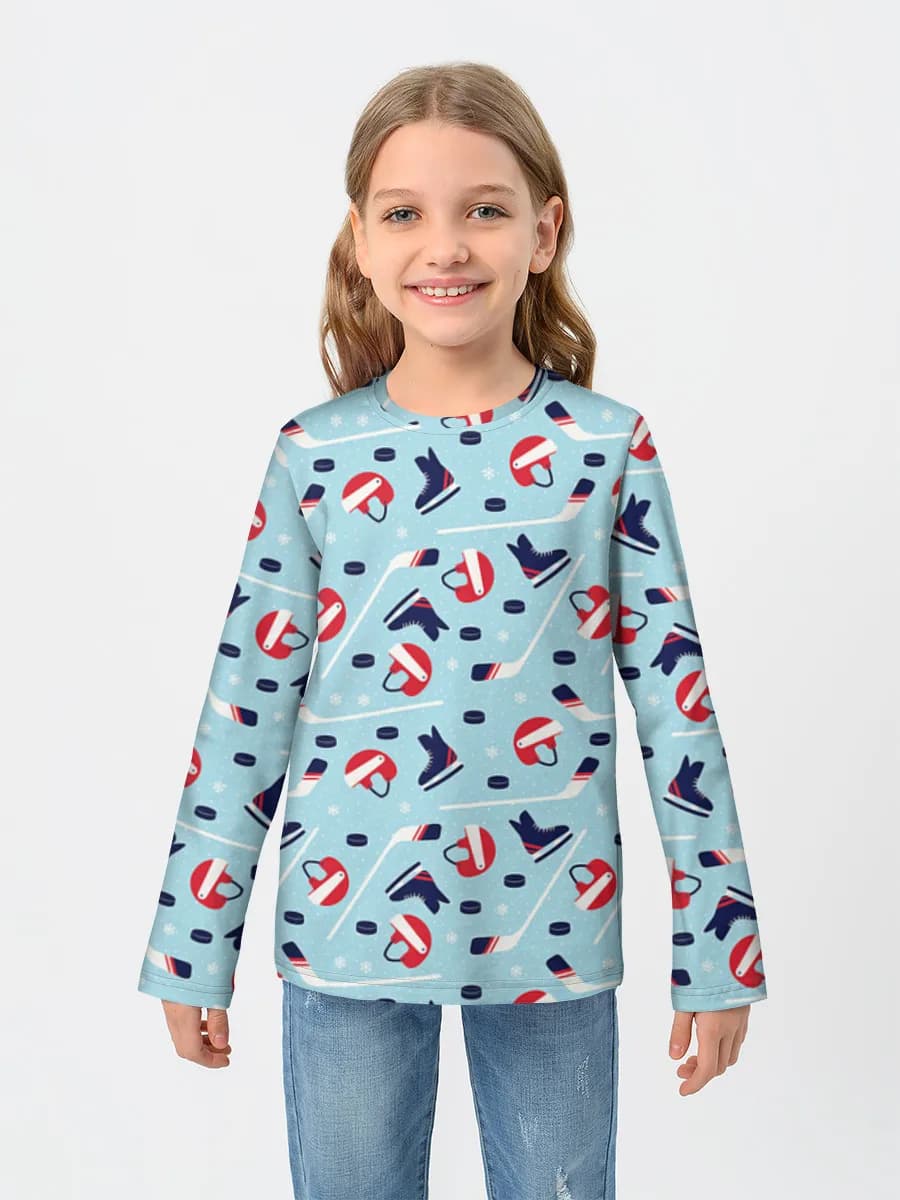 Children's cotton long sleeve shirt