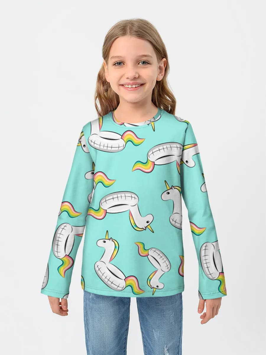 Children's cotton long sleeve shirt