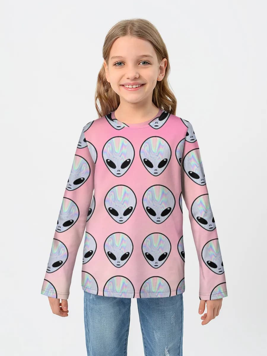 Children's cotton long sleeve shirt