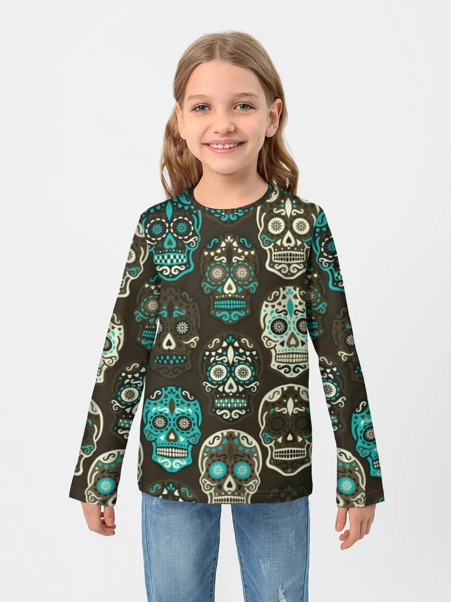 Children's cotton long sleeve shirt