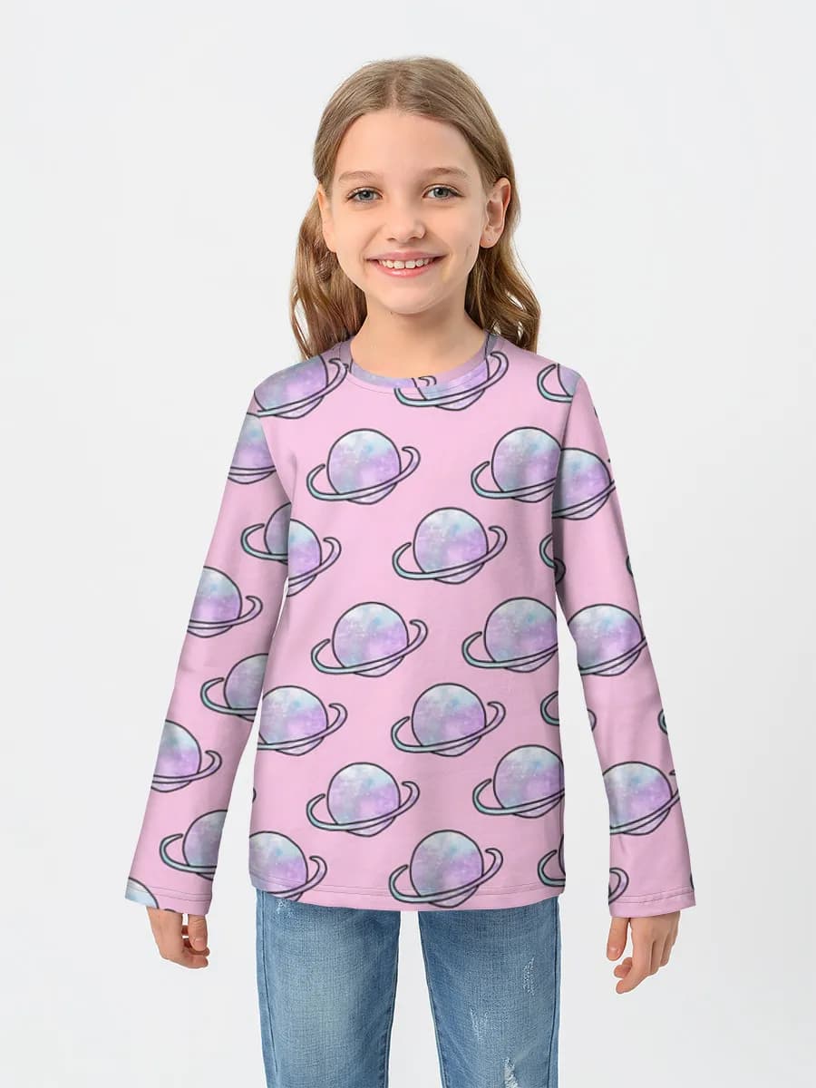 Children's cotton long sleeve shirt