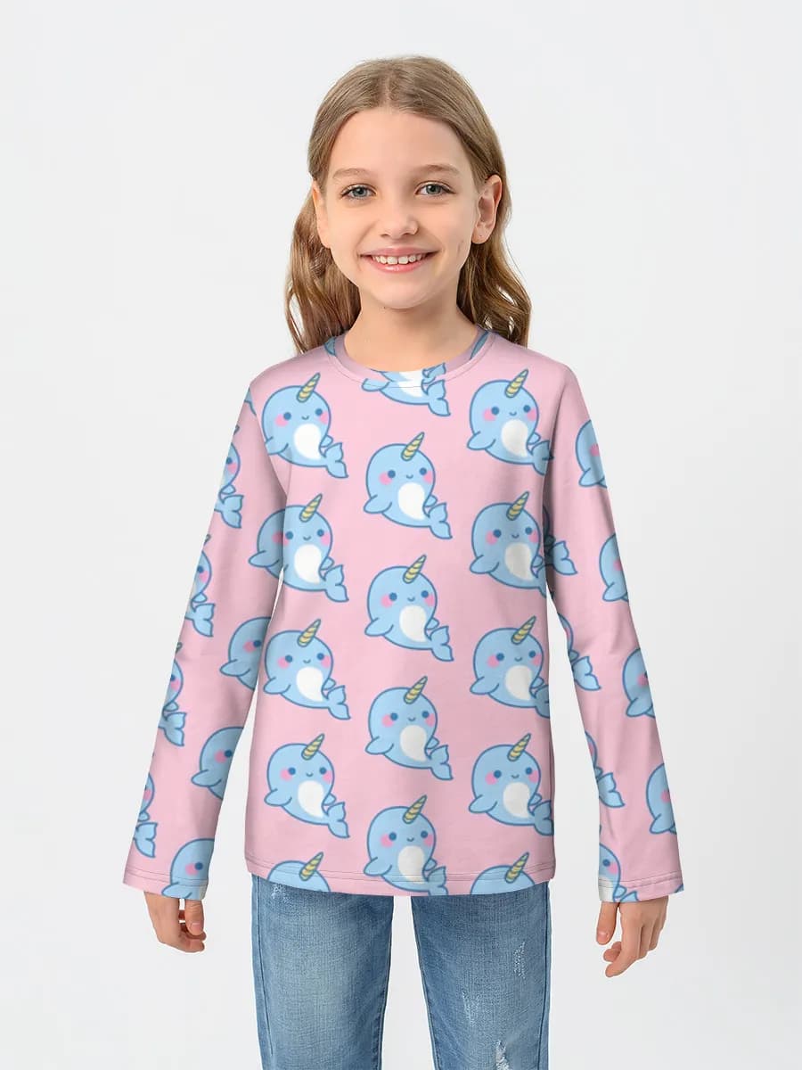 Children's cotton long sleeve shirt