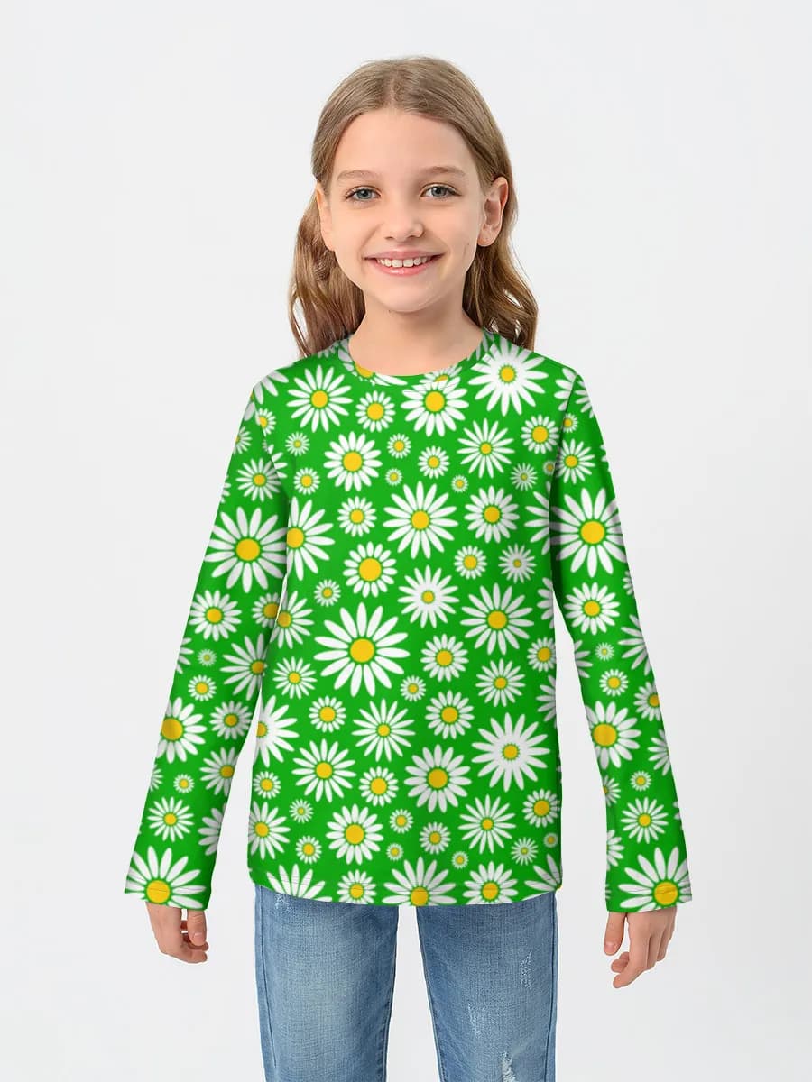 Children's cotton long sleeve shirt