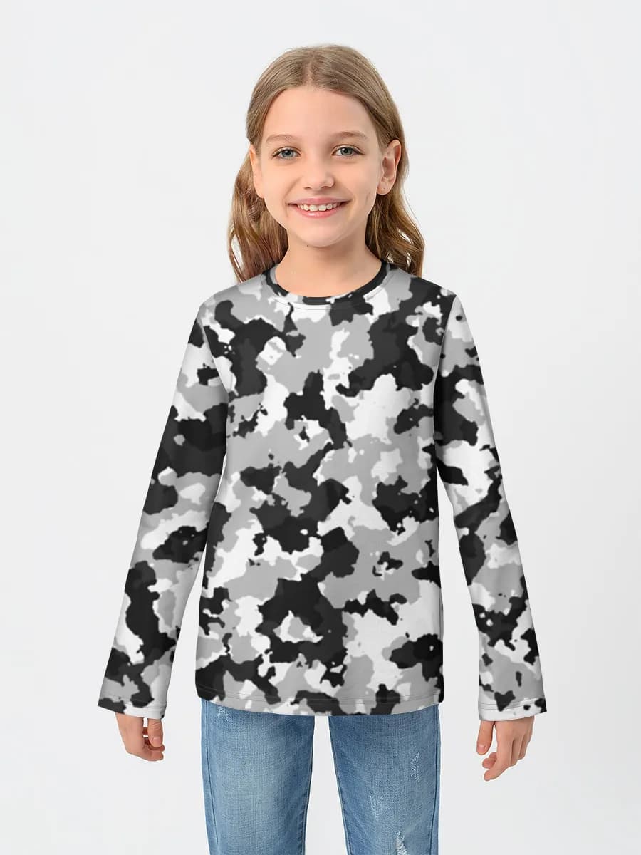 Children's cotton long sleeve shirt