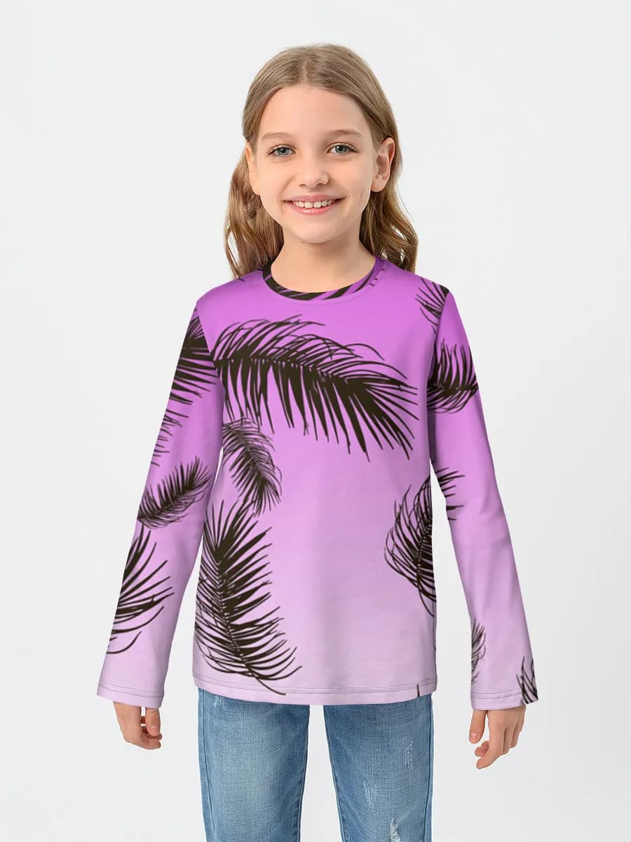 Children's cotton long sleeve shirt