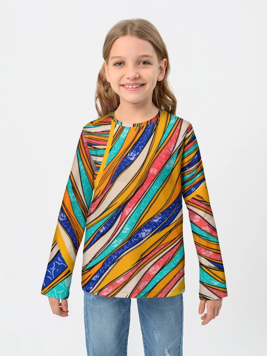 Children's cotton long sleeve shirt