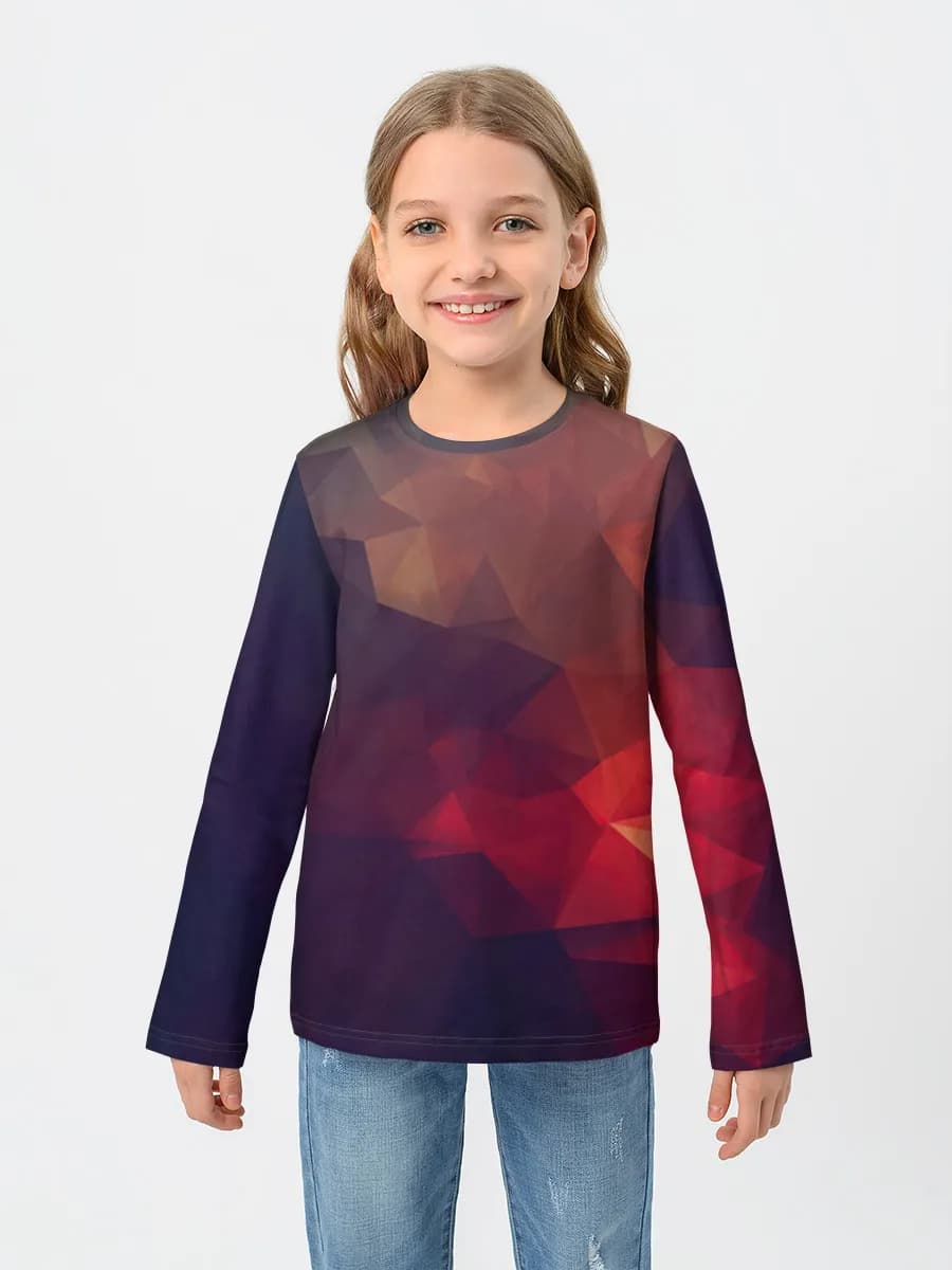 Children's cotton long sleeve shirt