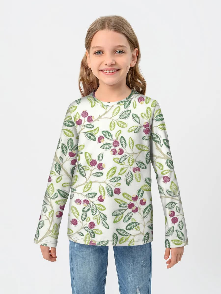 Children's cotton long sleeve shirt