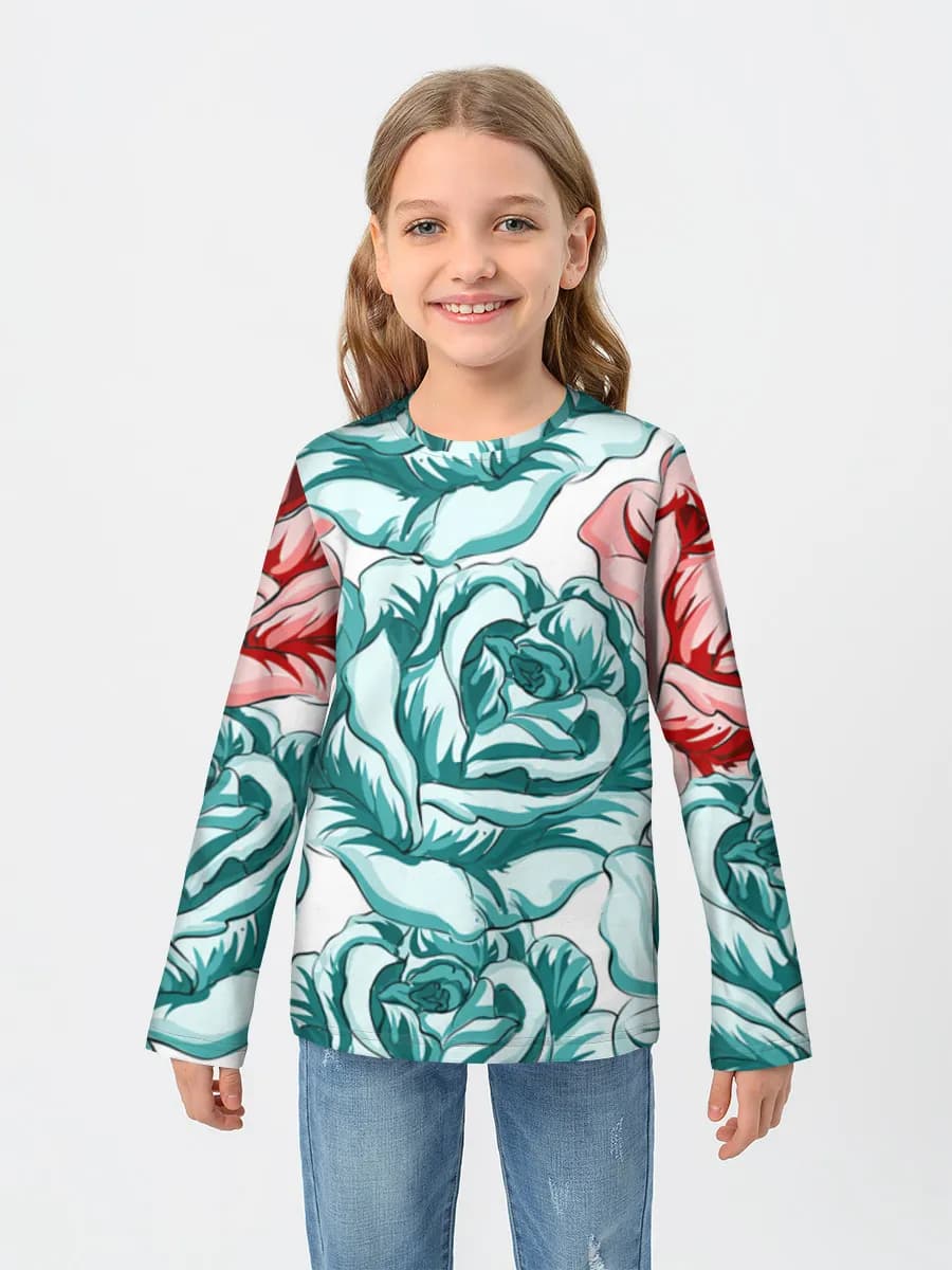 Teal And Pink Roses
