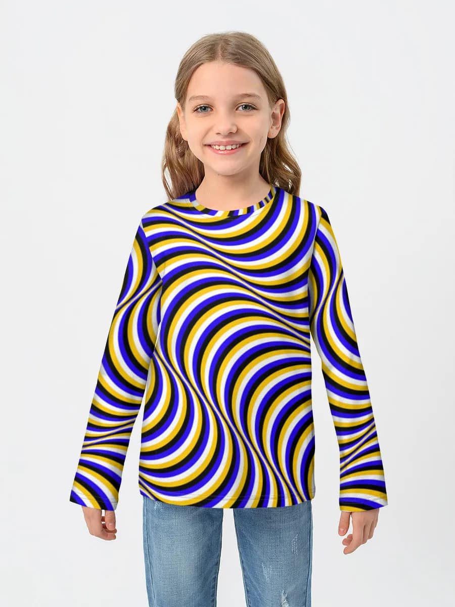Children's cotton long sleeve shirt