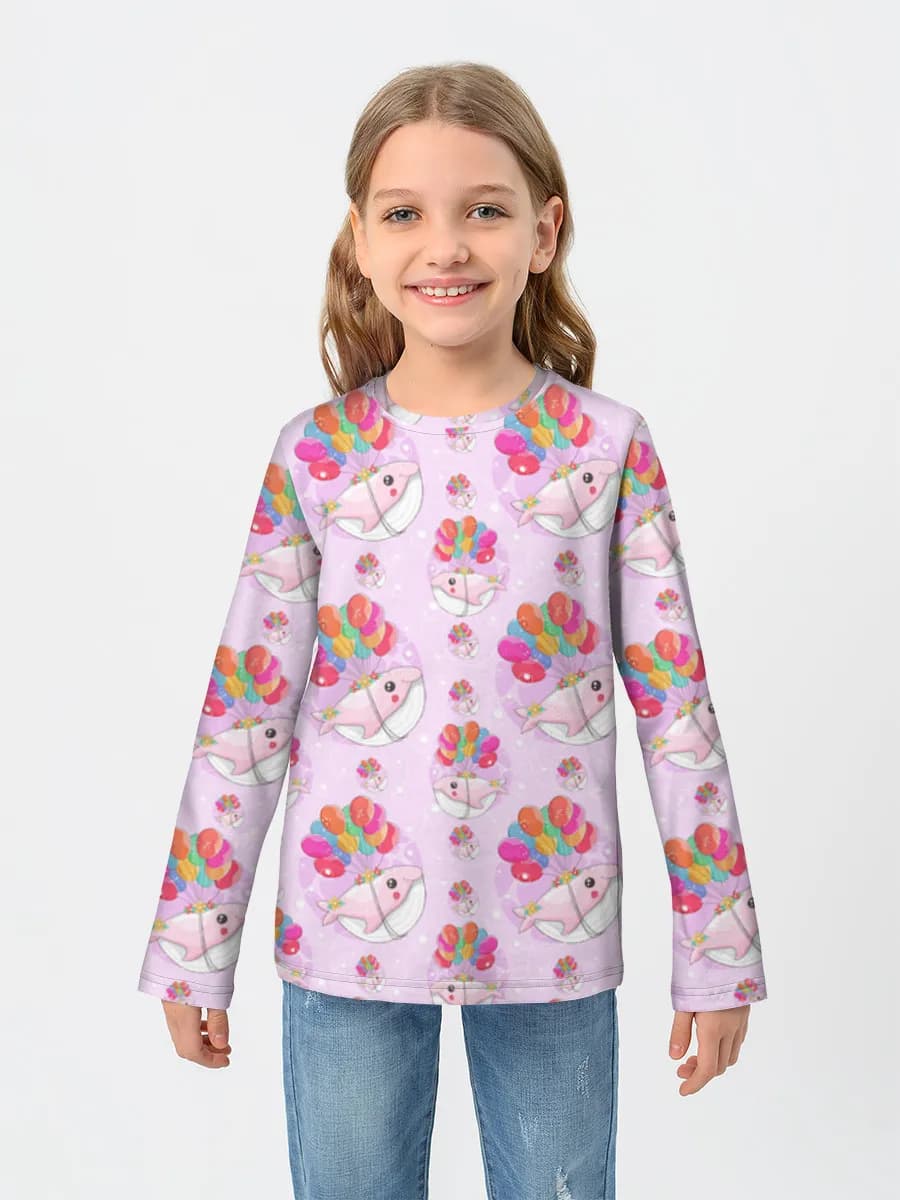 Children's cotton long sleeve shirt
