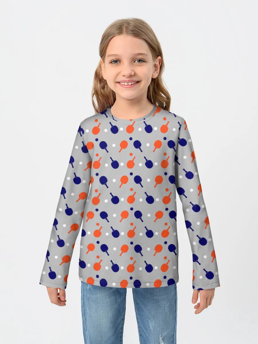 Children's cotton long sleeve shirt