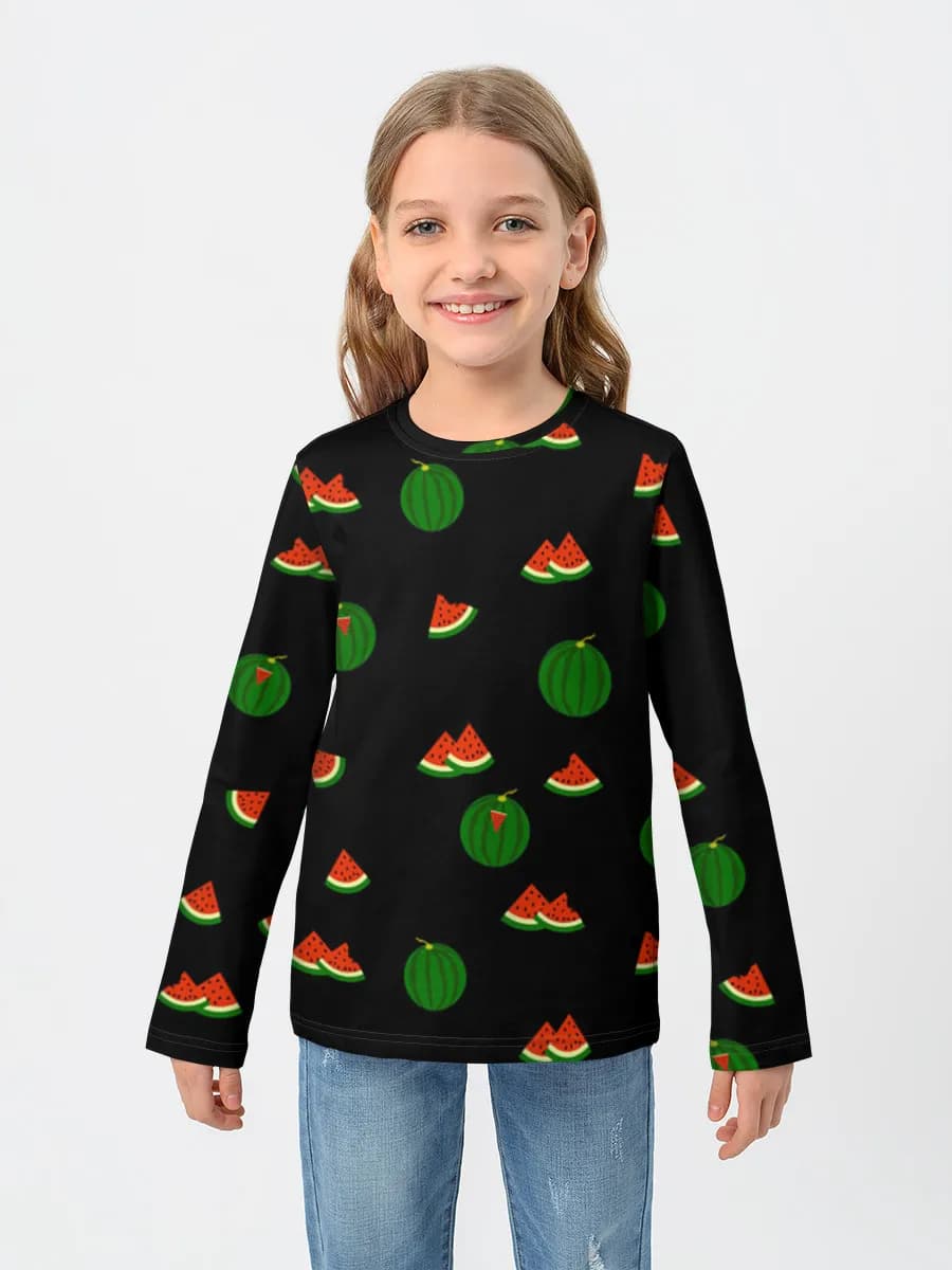 Children's cotton long sleeve shirt