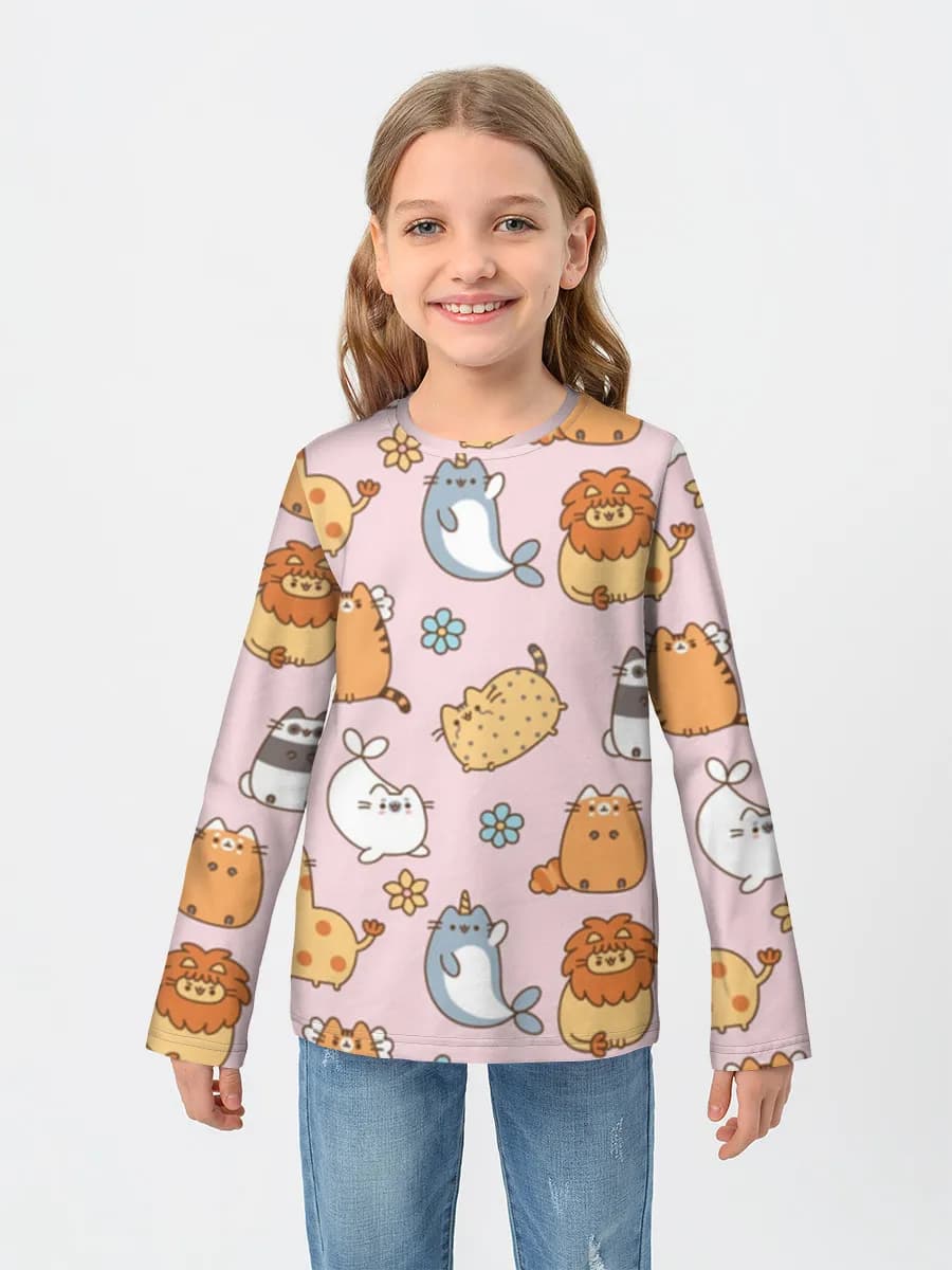 Children's cotton long sleeve shirt