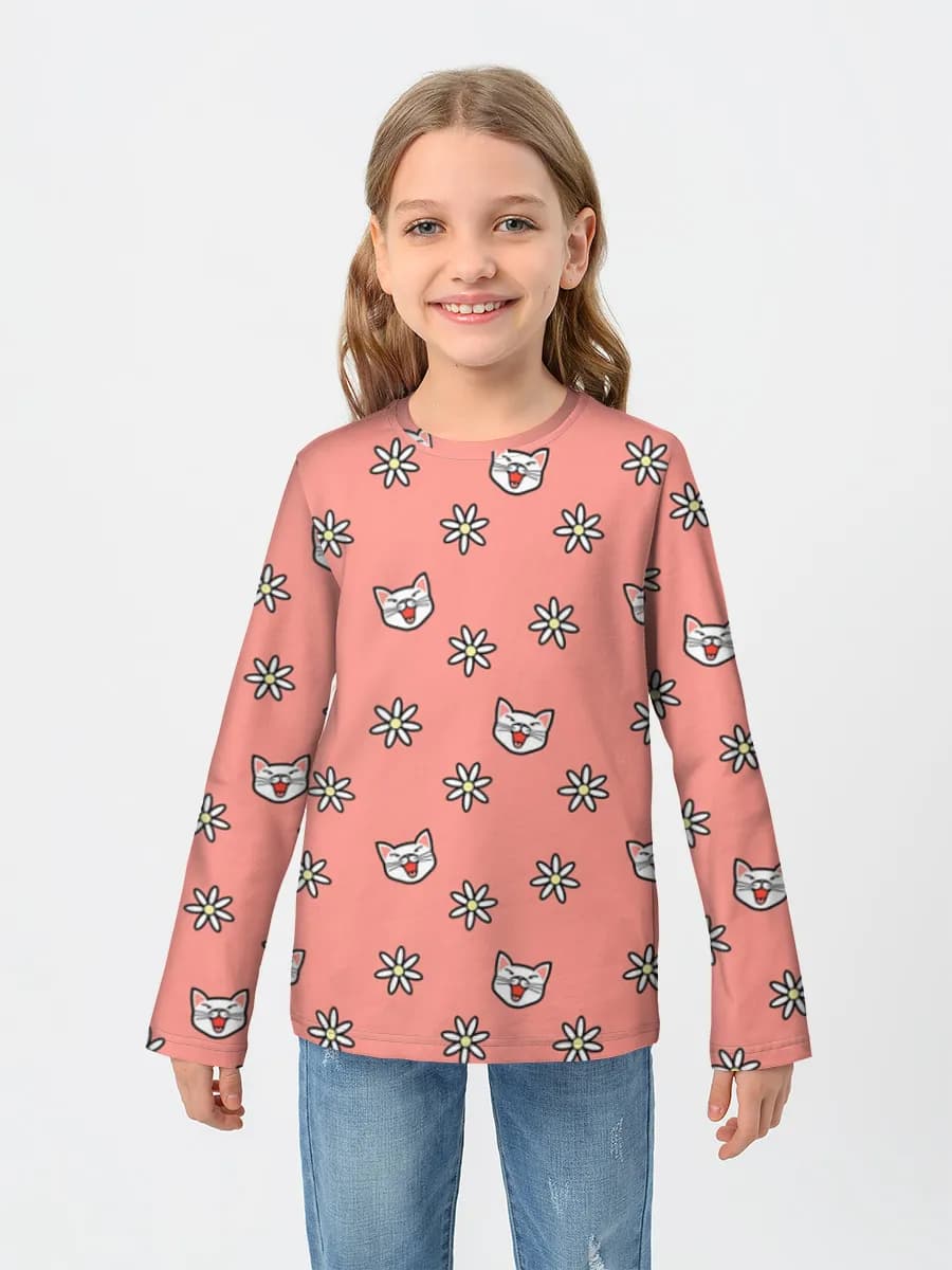 Children's cotton long sleeve shirt