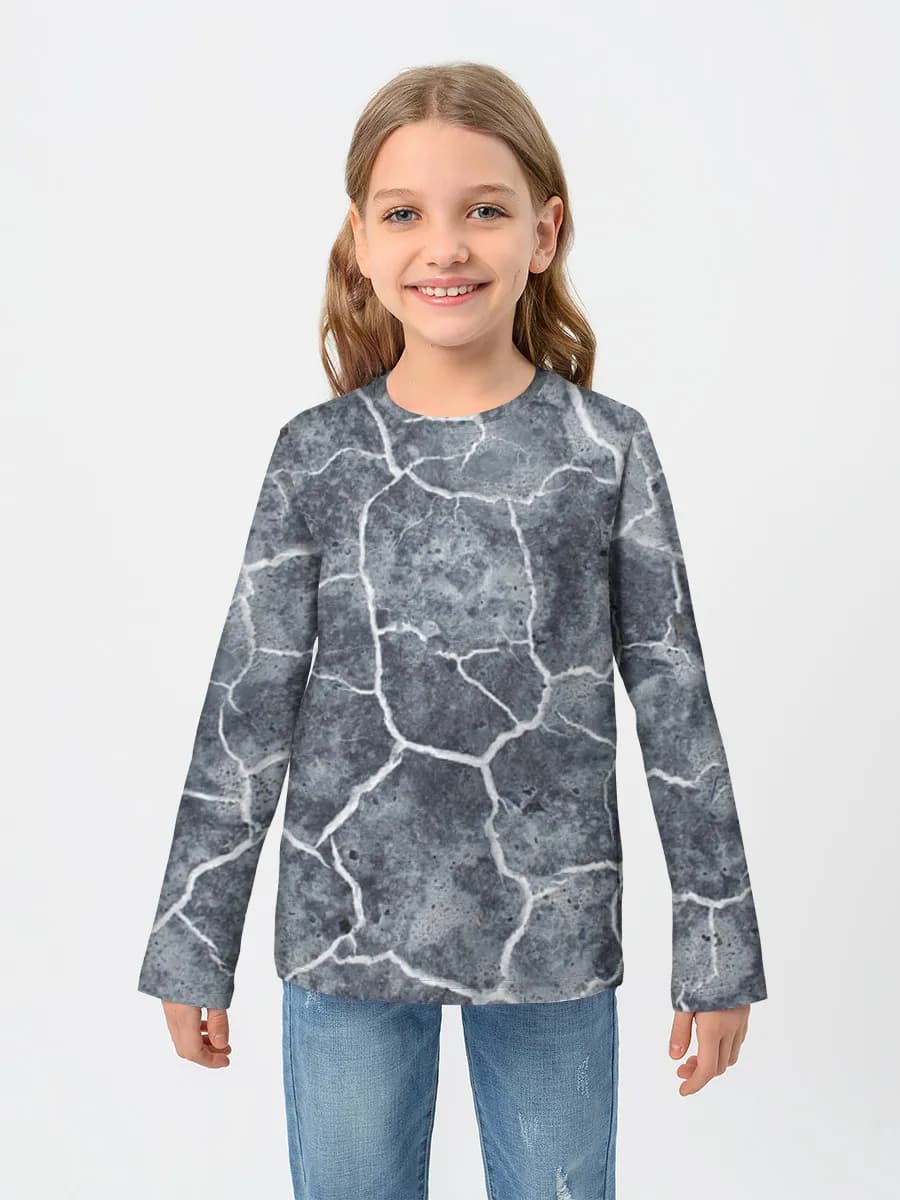 Children's cotton long sleeve shirt