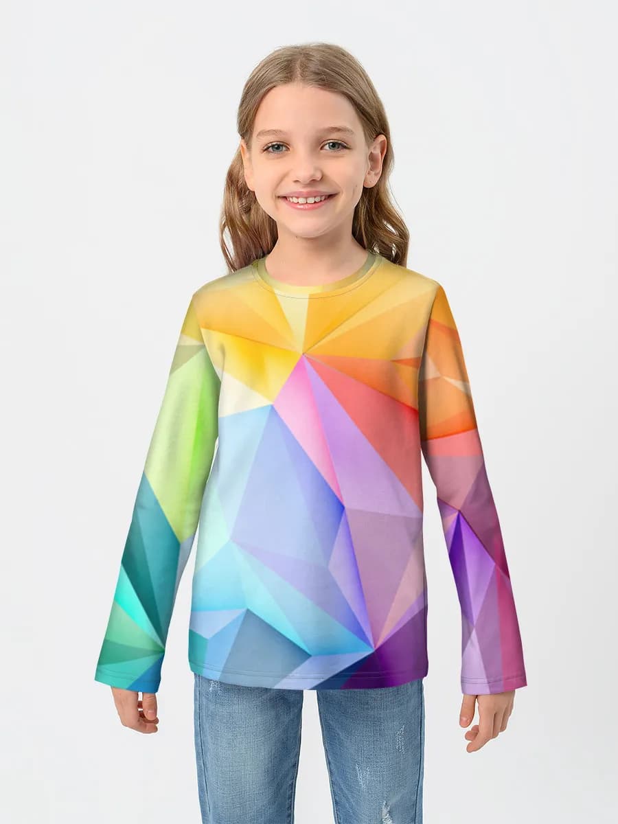 Children's cotton long sleeve shirt