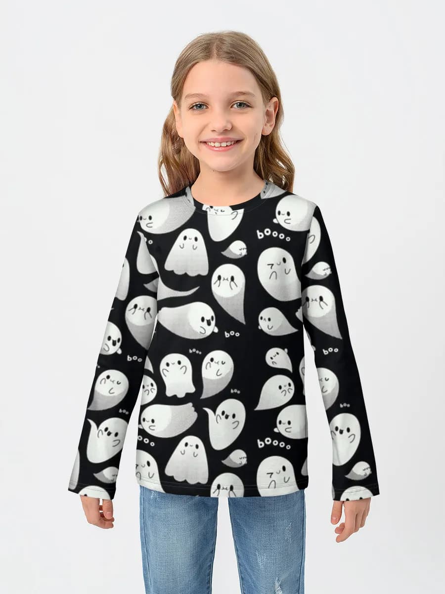 Children's cotton long sleeve shirt