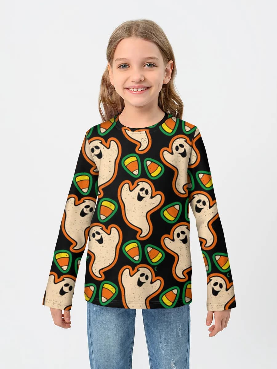 Children's cotton long sleeve shirt