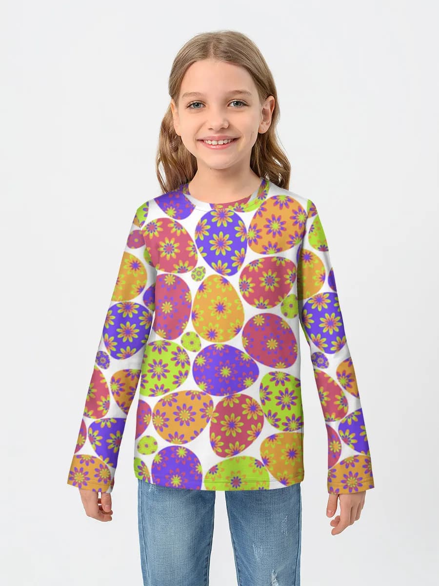 Children's cotton long sleeve shirt