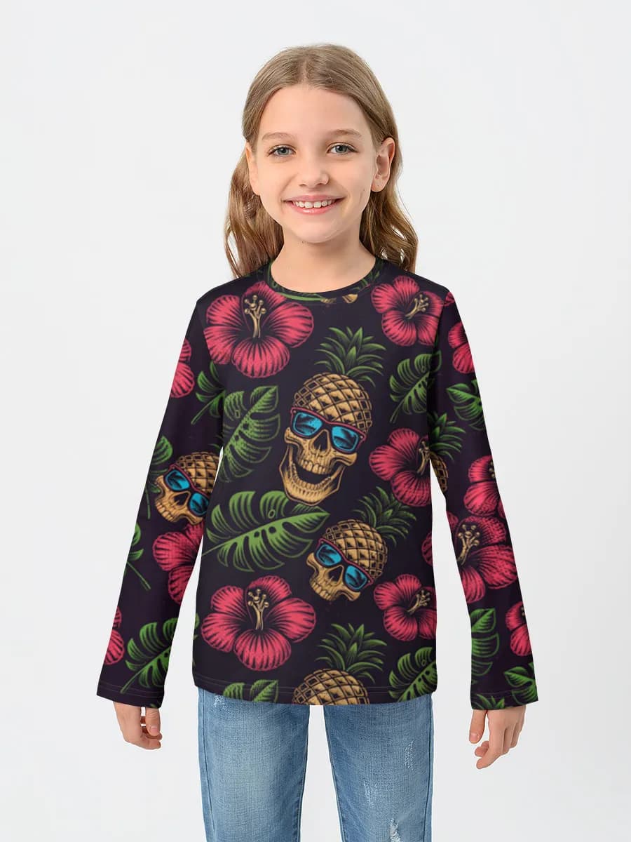 Children's cotton long sleeve shirt