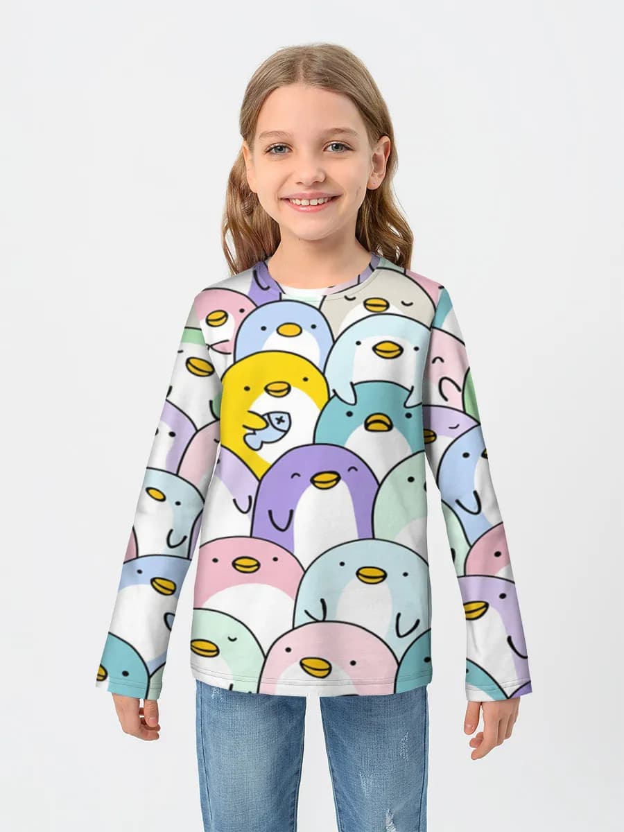 Children's cotton long sleeve shirt