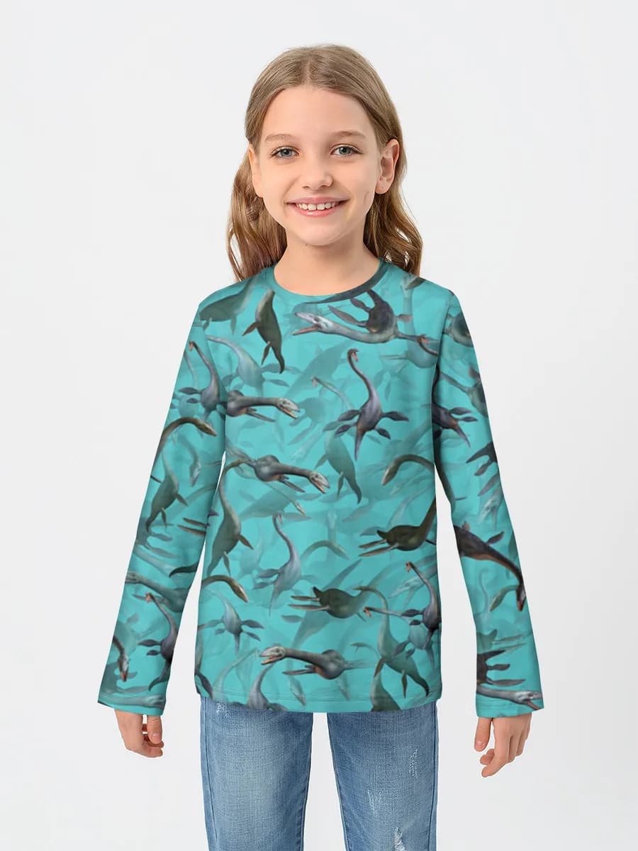 Children's cotton long sleeve shirt