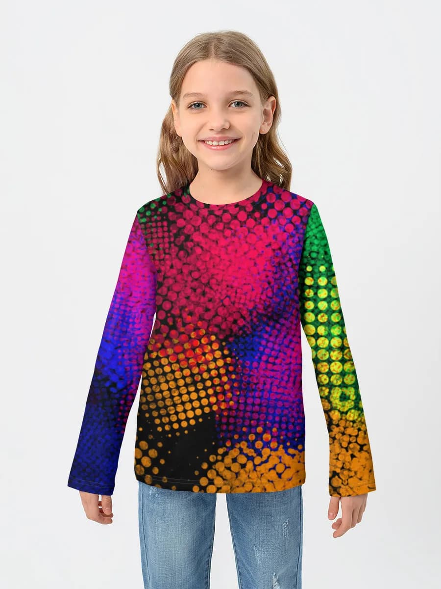 Neon Halftone Color Burst