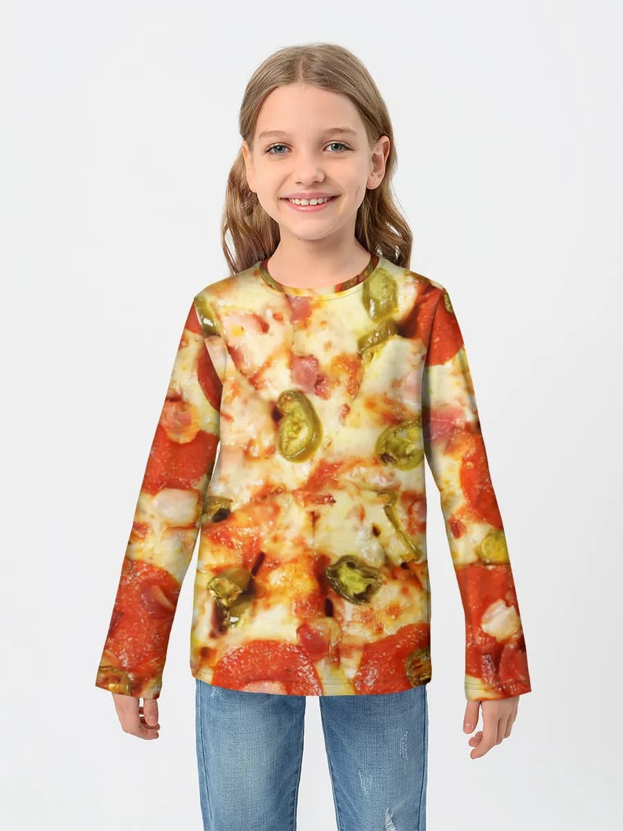 Children's cotton long sleeve shirt