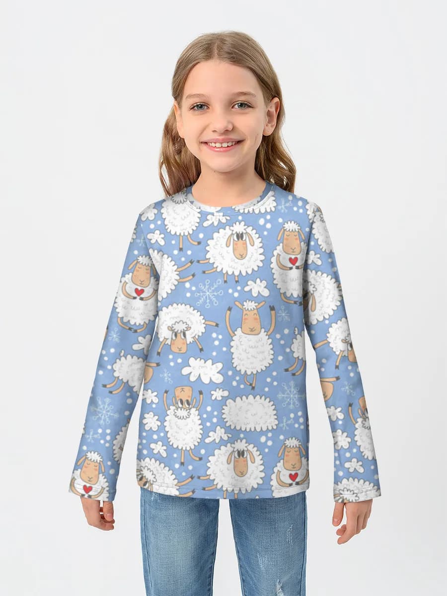 Children's cotton long sleeve shirt