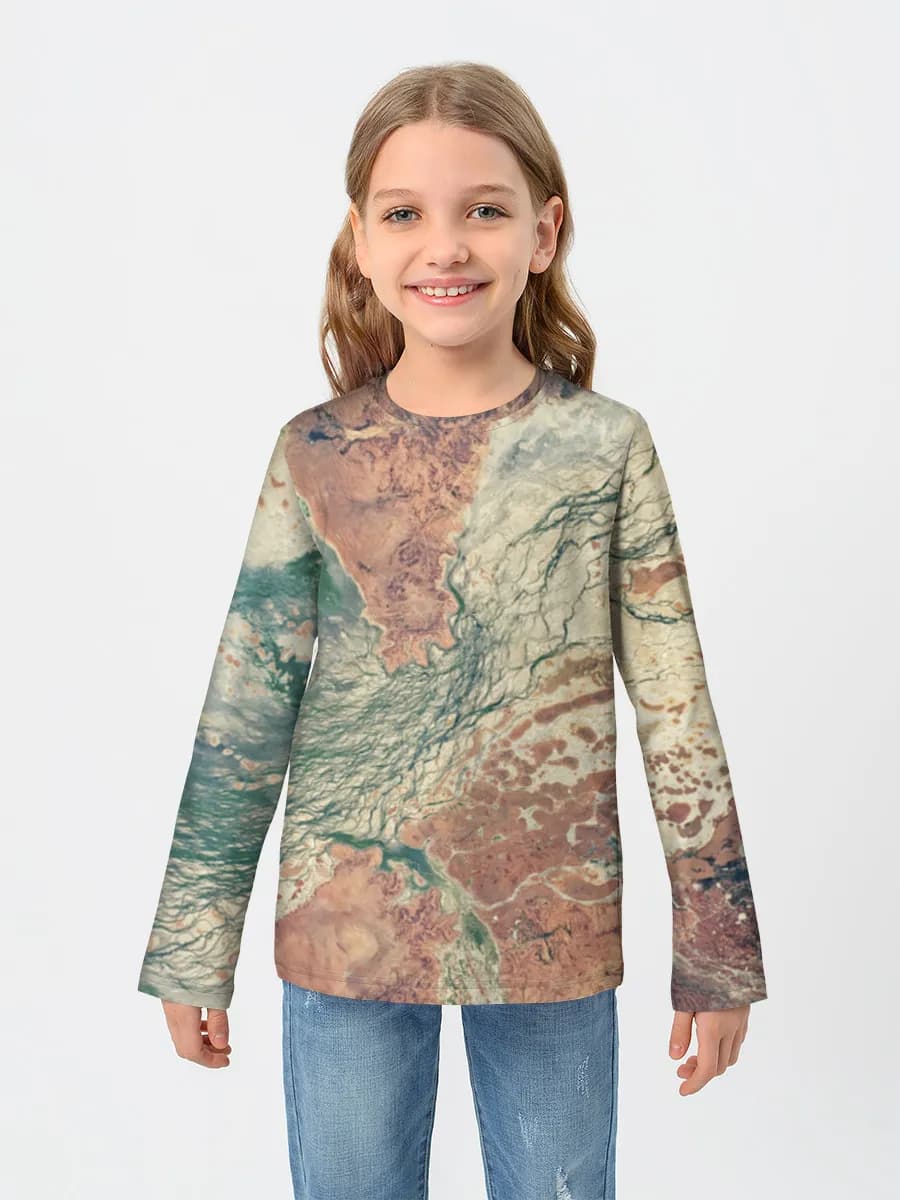Children's cotton long sleeve shirt
