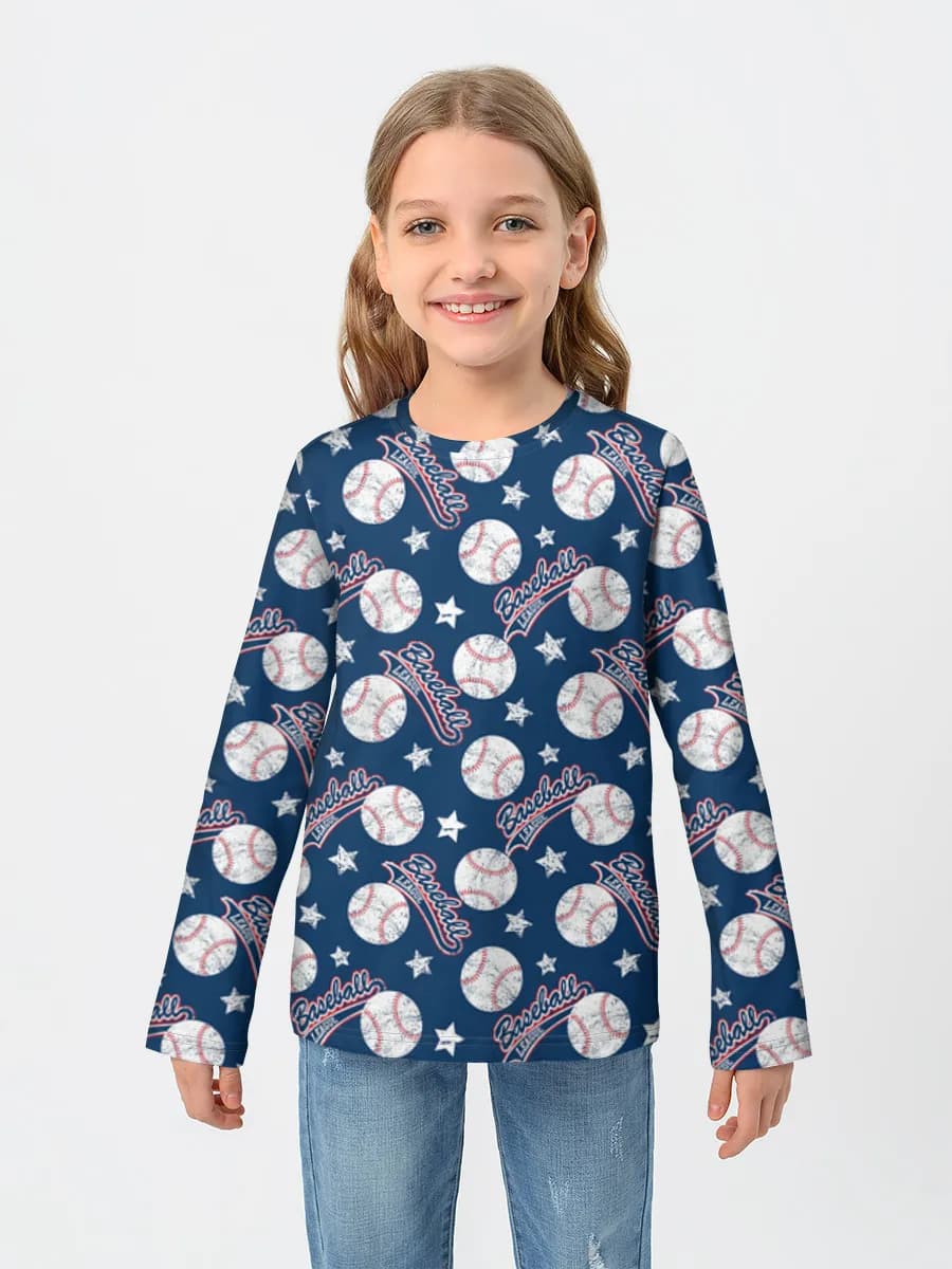 Children's cotton long sleeve shirt