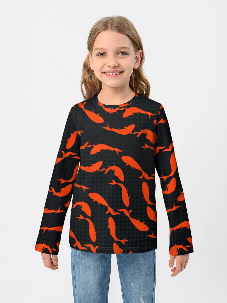 Children's cotton long sleeve shirt