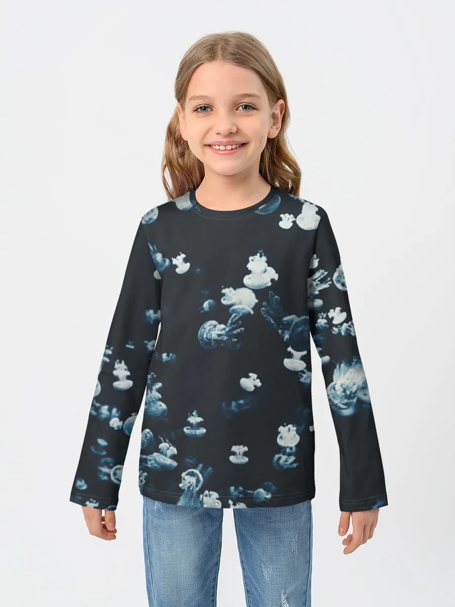 Children's cotton long sleeve shirt
