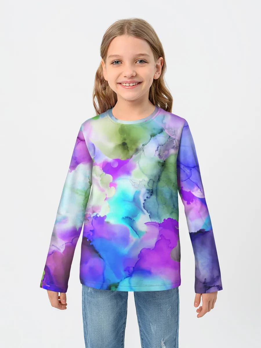 Children's cotton long sleeve shirt