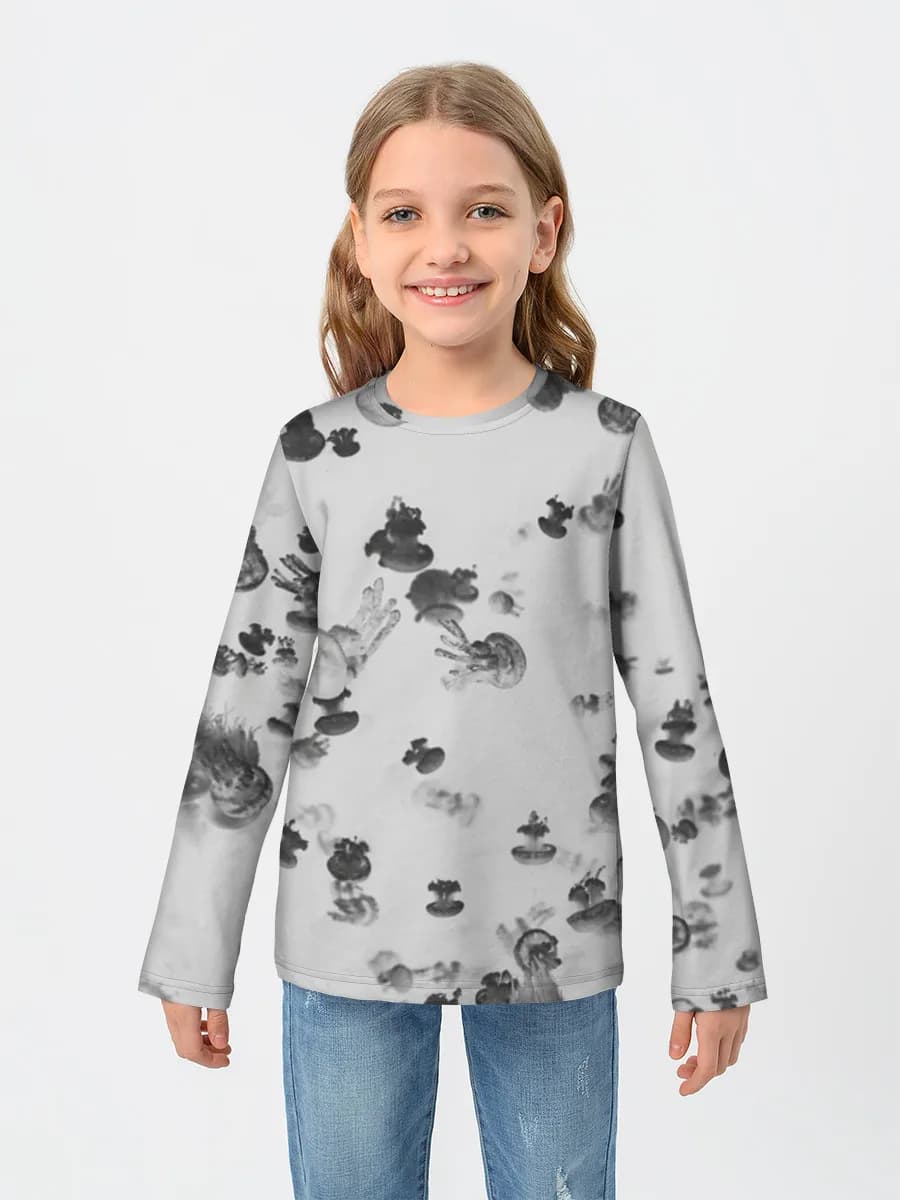 Children's cotton long sleeve shirt