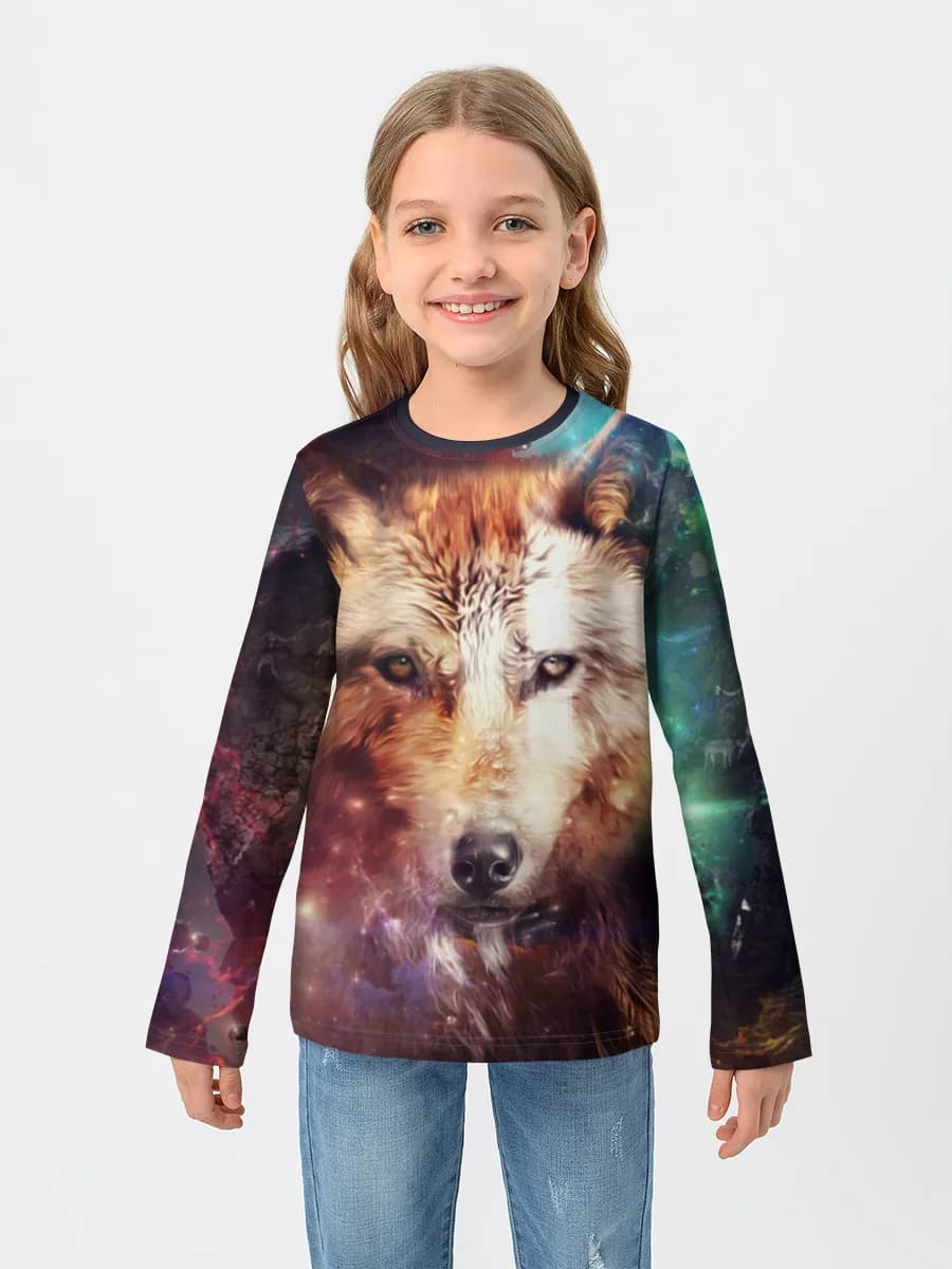 Children's cotton long sleeve shirt