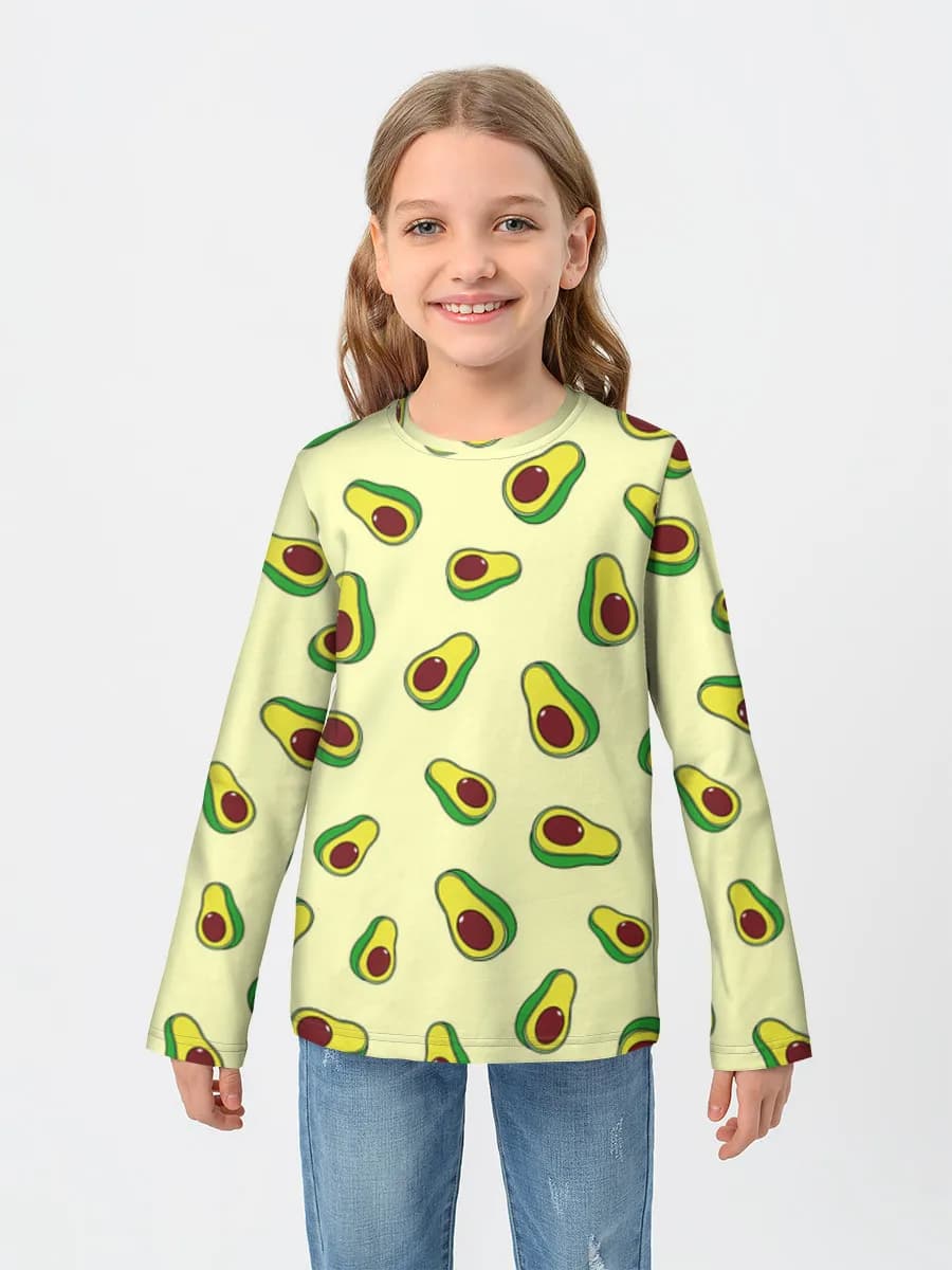 Children's cotton long sleeve shirt
