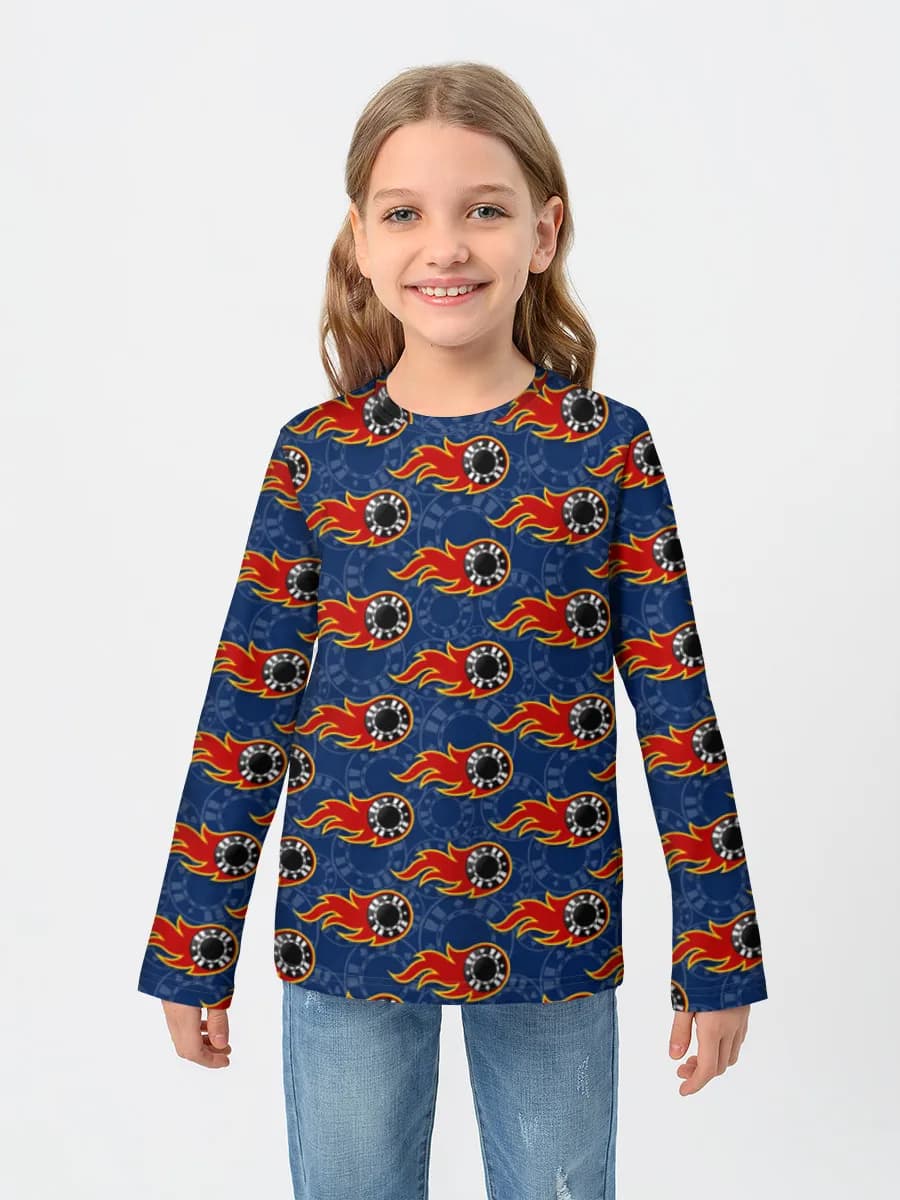 Children's cotton long sleeve shirt