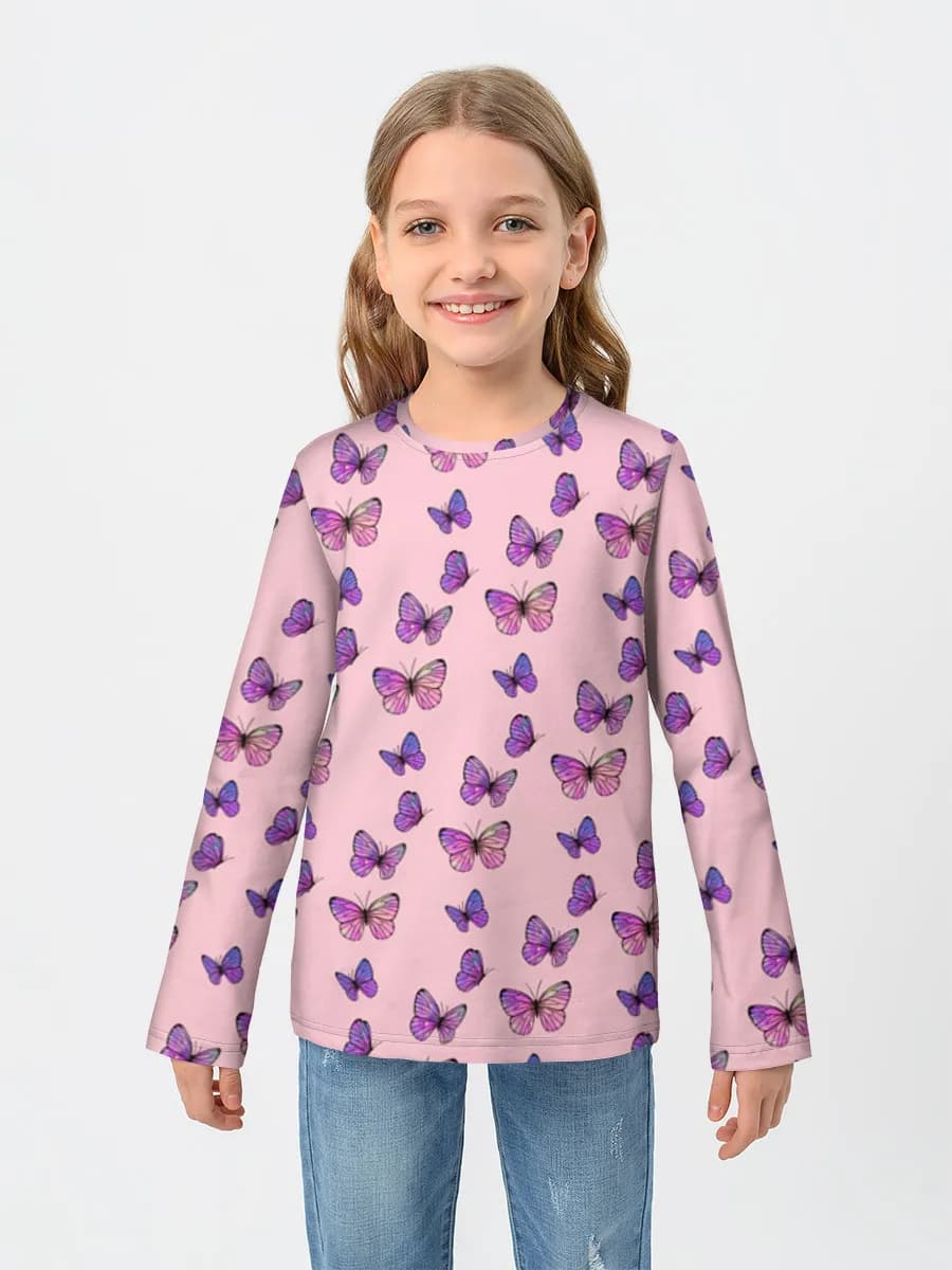 Children's cotton long sleeve shirt